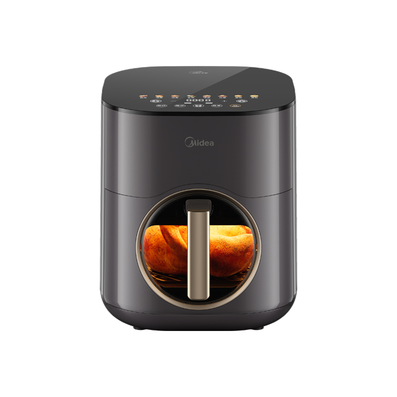 美的(Midea)空气炸锅电烤箱小炎烤5.5L家用多功能全自动可视电烤箱空气炸锅 MF-KZC6053高清大图