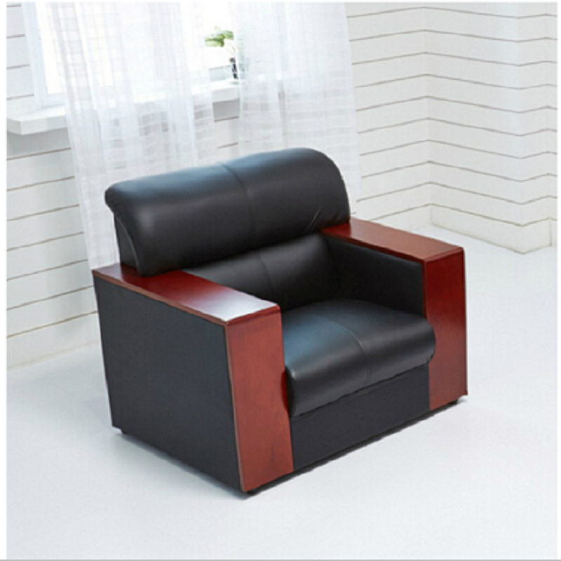 祥峰亿佳木扶手皮沙发会客办公沙发视频