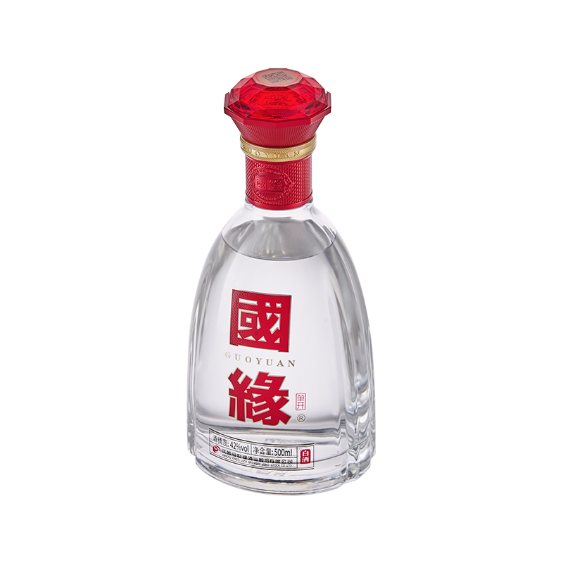 [42度单瓶]国缘单开 醇厚高档白酒浓香型纯粮食酿造宴席商务酒水今世缘瓶装500ml*1高清大图