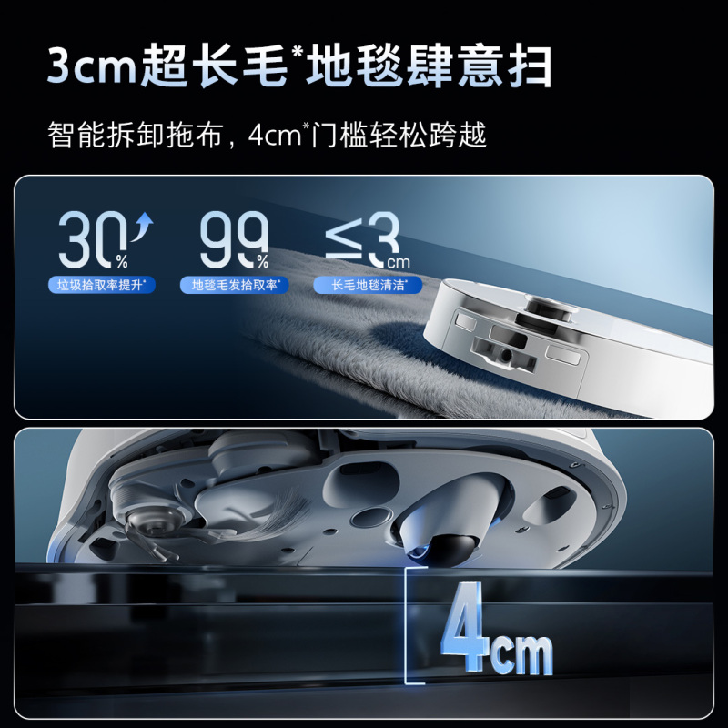 石头P20 Ultra Plus扫地机器人吸拖一体智能新品