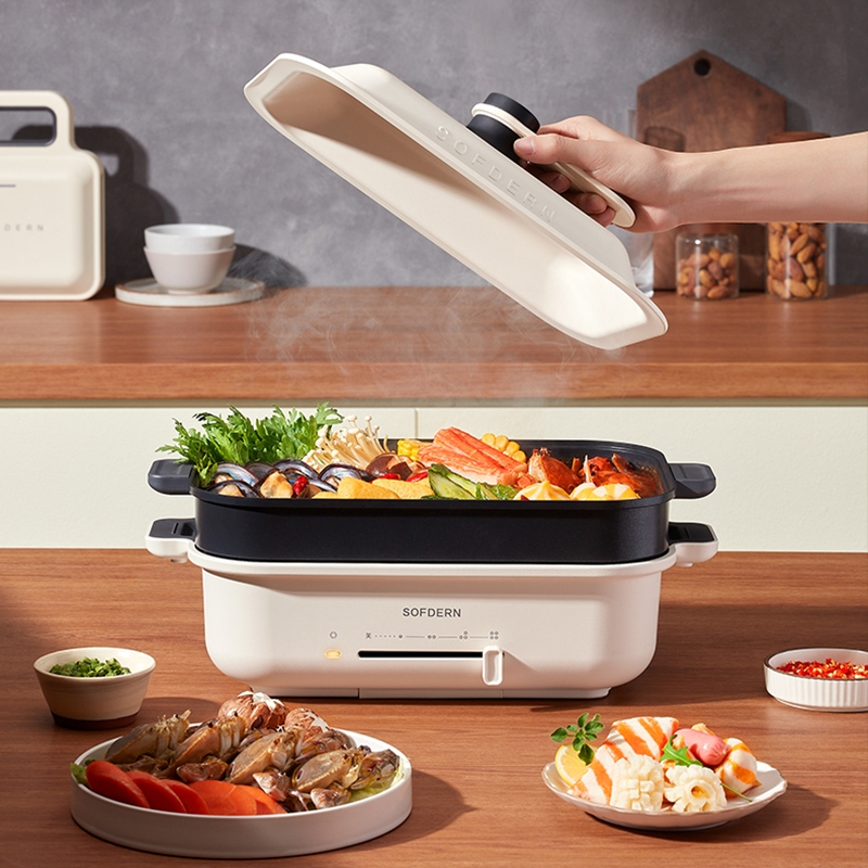美的(Midea)多功能料理电电火锅一体电煮锅MC-DLC302001高清大图