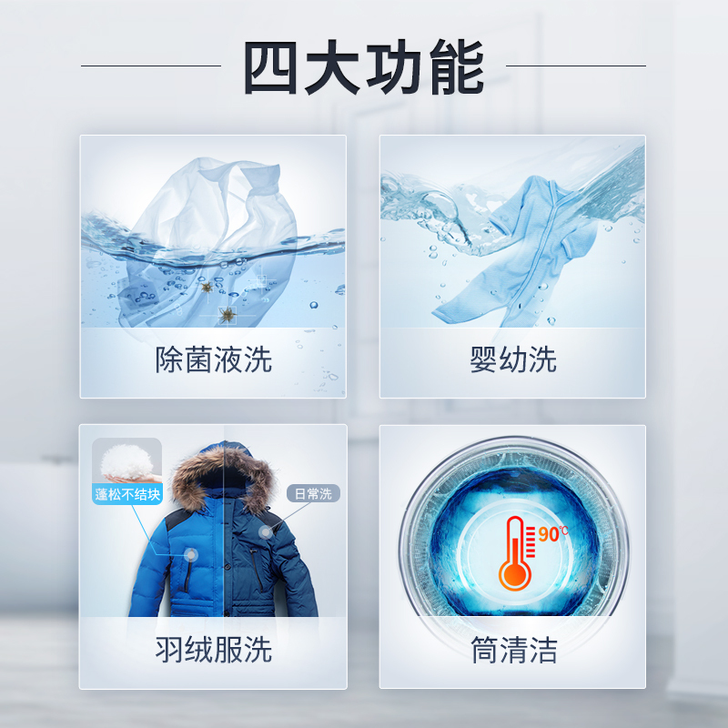 博世(BOSCH) 10公斤大容量自动除渍 健康除菌 全自动滚筒变频洗衣机 WGA152U00W高清大图