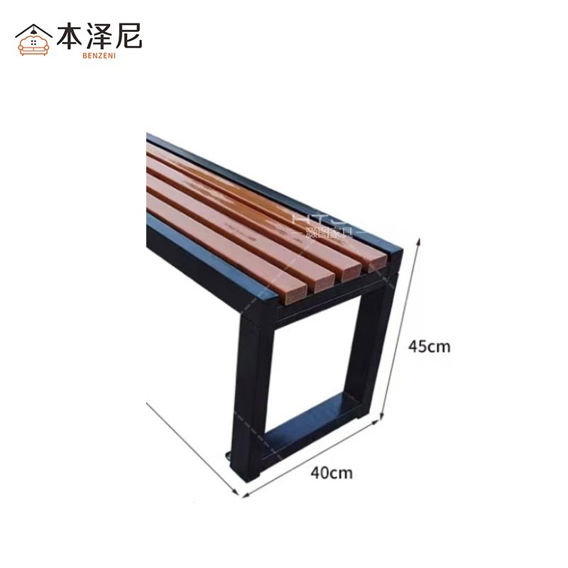 本泽尼 长条凳 户外凳 HTZ-TD18 1800*400*450mm 张高清大图