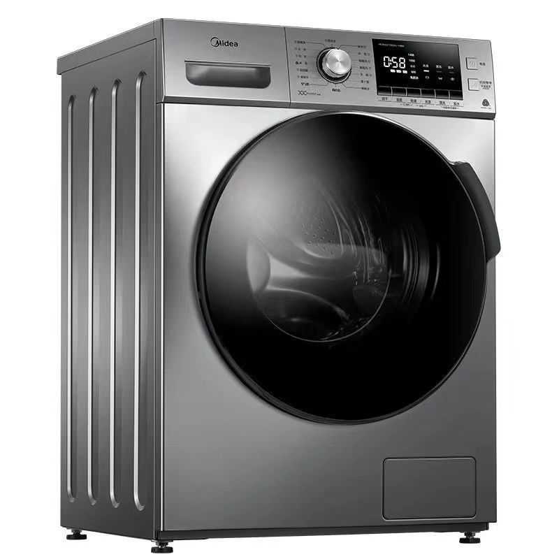美的midea滚筒洗衣机全自动10公斤洗烘一体除菌除螨md100vt55dgy46b