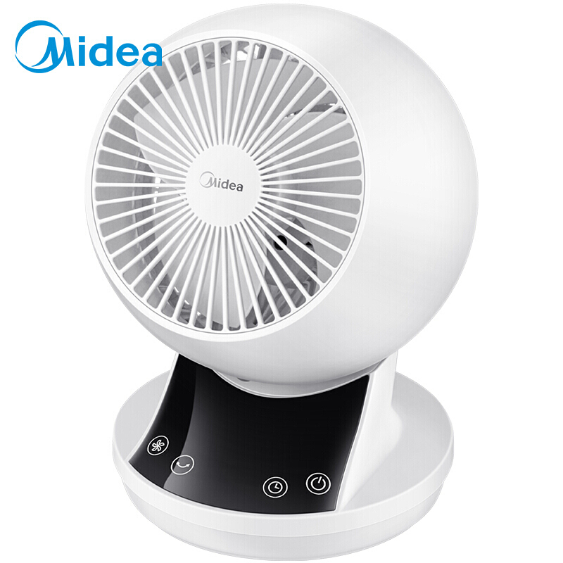 美的(Midea)智能遥控空气循环扇宿舍迷你电风扇静音节能台扇家用循环落地扇定时小风扇 GAD15EB