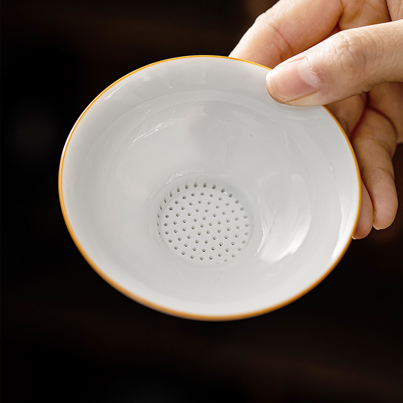 領藝 皇家御品茶漏茶滤功夫茶具配件宫廷风过滤器