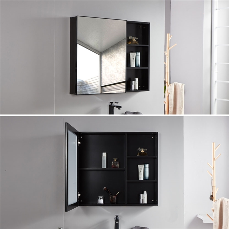 卫浴镜箱太空铝浴室镜柜古达挂墙式镜面柜卫生间壁挂收纳柜厕所置物柜