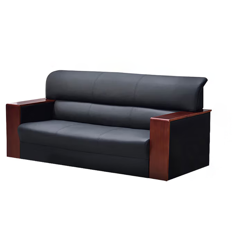 大嘉西皮面沙发三人位1950*800*800mm橡木框架饰面