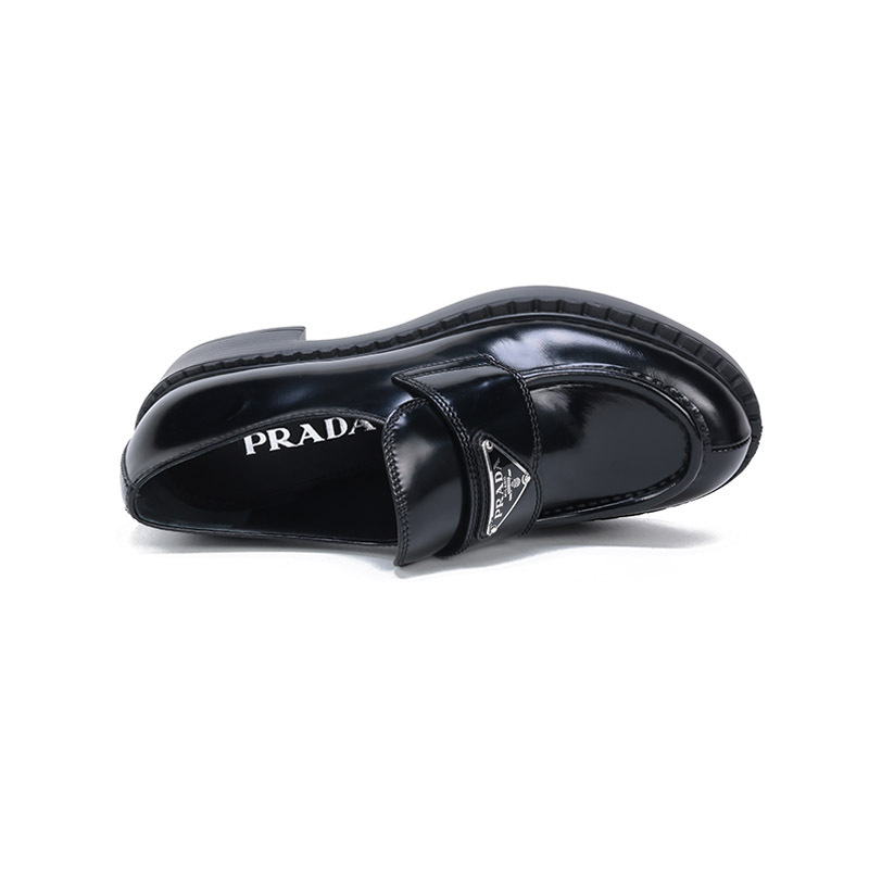 prada普拉达女士皮革休闲鞋乐福鞋皮鞋1d246muls