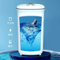 美的(Midea)迷你洗鞋机家用高性能电机尼龙毛刷等告别手洗懒人标配洗鞋机4kg白色 MX-XXGW02