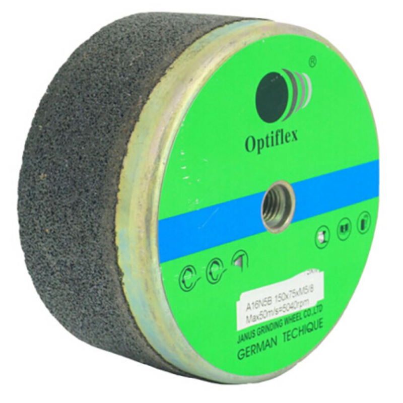 欧迪夫(Optiflex)钢轨打磨杯形砂轮 铁盖砂轮 150*75*M5/8-11 8片