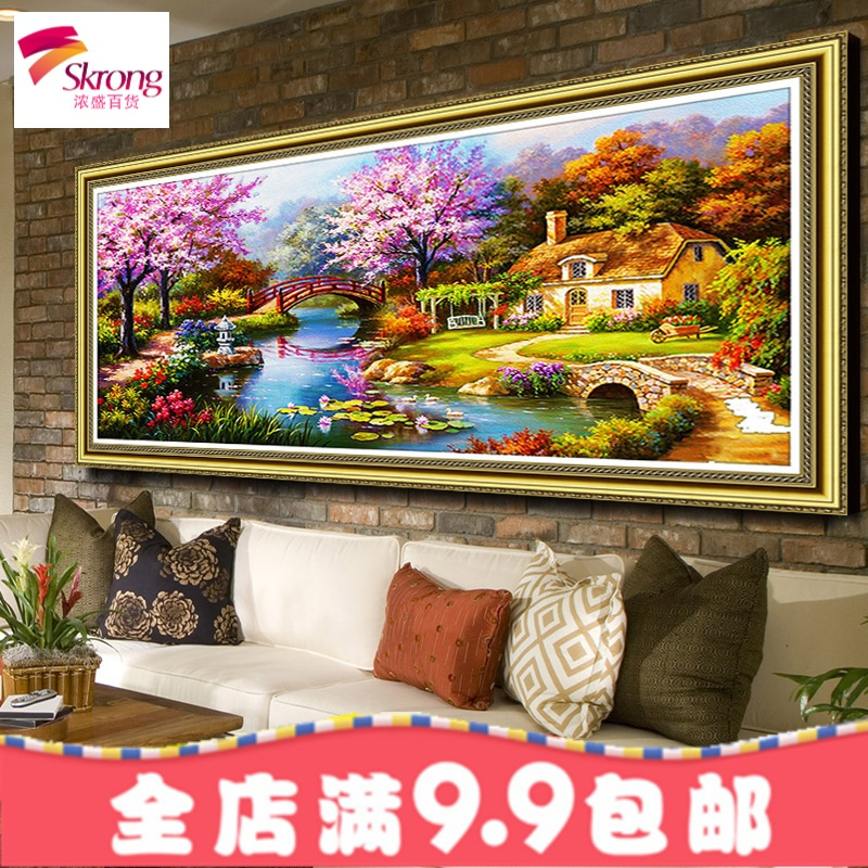 钻石画满钻2018新款欧式梦幻仙居风景客厅点砖秀贴钻线绣十字绣