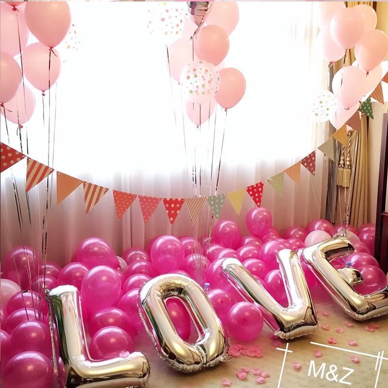 气球装饰结婚用品批婚房装饰生日惊喜求婚创意浪漫布置情人