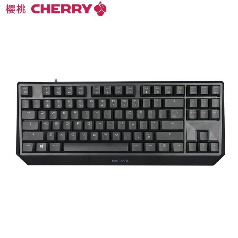 樱桃（CHERRY）旗舰店 MX Board 1.0 TKL 87键无背光游戏机械键盘 绝地求生 吃鸡键盘黑色青轴