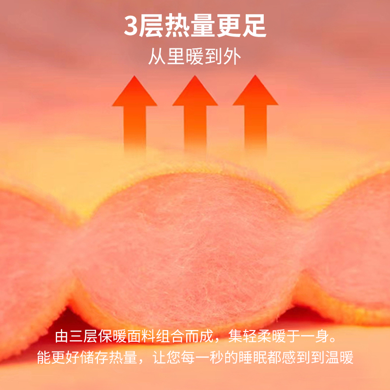 啄木鸟男士睡衣冬加厚加绒三层夹棉珊瑚绒法兰绒秋保暖家居服套绒高清大图