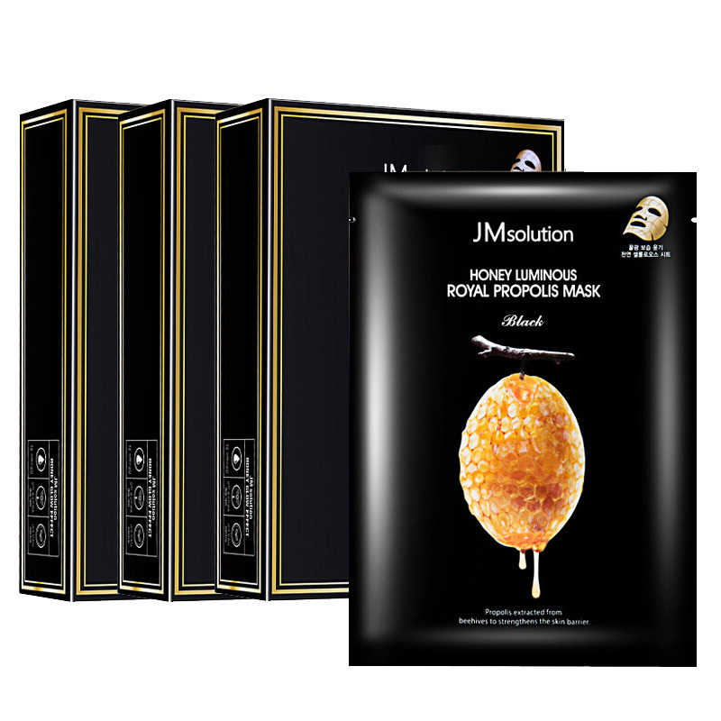 肌司研jmsolution莹润蜂胶面膜30ml10片三盒特惠装韩国进口jm3重蜂蜜