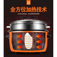 大电饭煲商用酒店古达食堂8升10-13-18-36多人蒸米饭老式电饭锅大容量 28升加厚(铝胆)无蒸笼8-12人