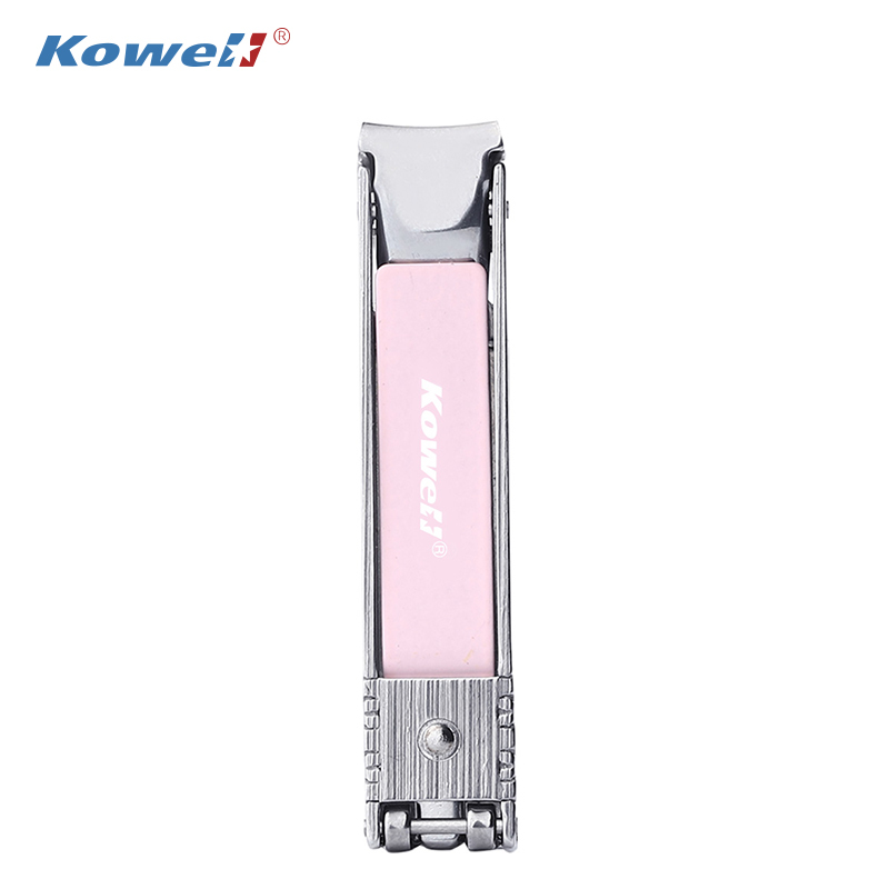 韩国(kowell)韩国进口婴儿指甲刀单个装指甲剪家用儿童可爱便携式多功能指甲钳 婴幼儿指甲刀粉色