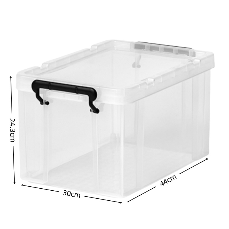 智叶舟塑料收纳盒中号44*30*24.3cm个高清大图