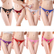 女士系带蕾丝性感开档免脱丁字裤女式情趣内裤三角女人透明露毛情趣内衣大码破洞透视诱惑男士夫妻性生活长夜漫漫成人计生女性用品