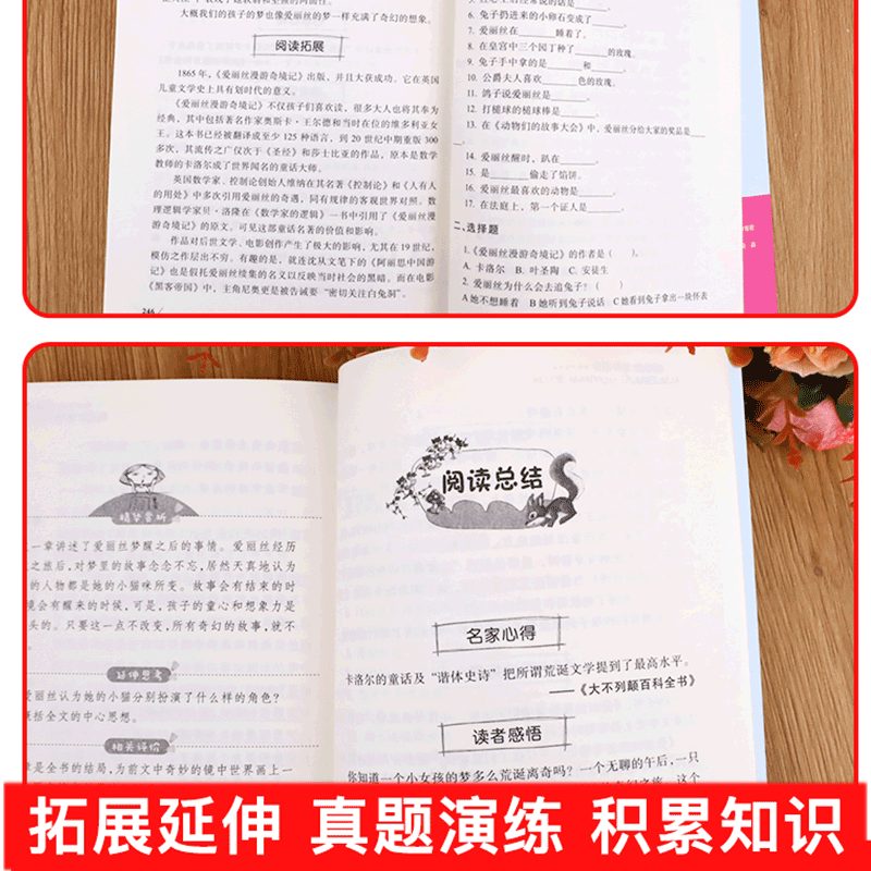 [六年级下册必读]快乐读书吧全套 [正版]爱丽丝漫游奇境记书原著版六年级下册必读的课外书小学生书目阅读书籍6下学期天地出高清大图