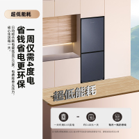 新飞(FRESTEC) 185升升双门小冰箱家用节能冰箱两门冷藏冷冻双开门小型电冰箱BCD-185K2AT
