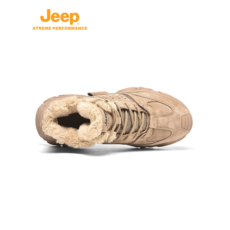 Jeep男式包头徒步靴(加绒)P340911116 沙色 40码高清大图