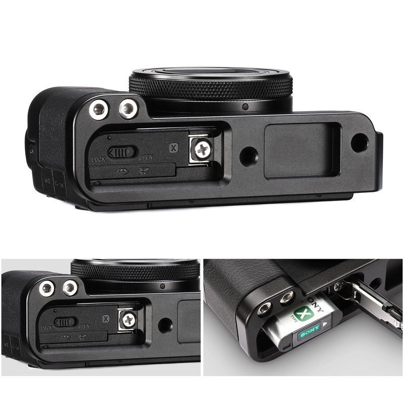 uurig 索尼黑卡rx100m7手柄rx100vii通用vlog麦克风拓展l板支架