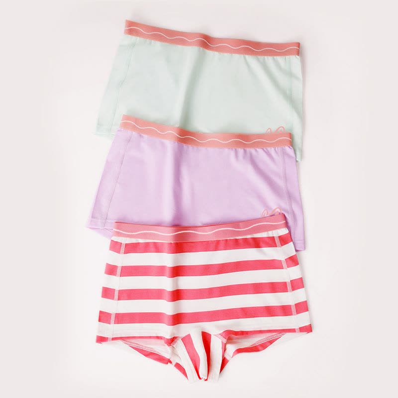 猫人女童内裤A类莱塞尔儿童平角裤小女孩短裤不夹屁屁中大童四角底裤图片