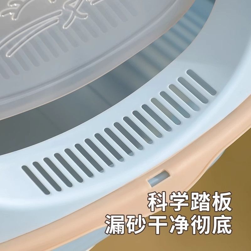 猫砂盆超大号全半封闭抽屉式猫厕所隔臭防带砂笼子幼猫屎盆猫用品
