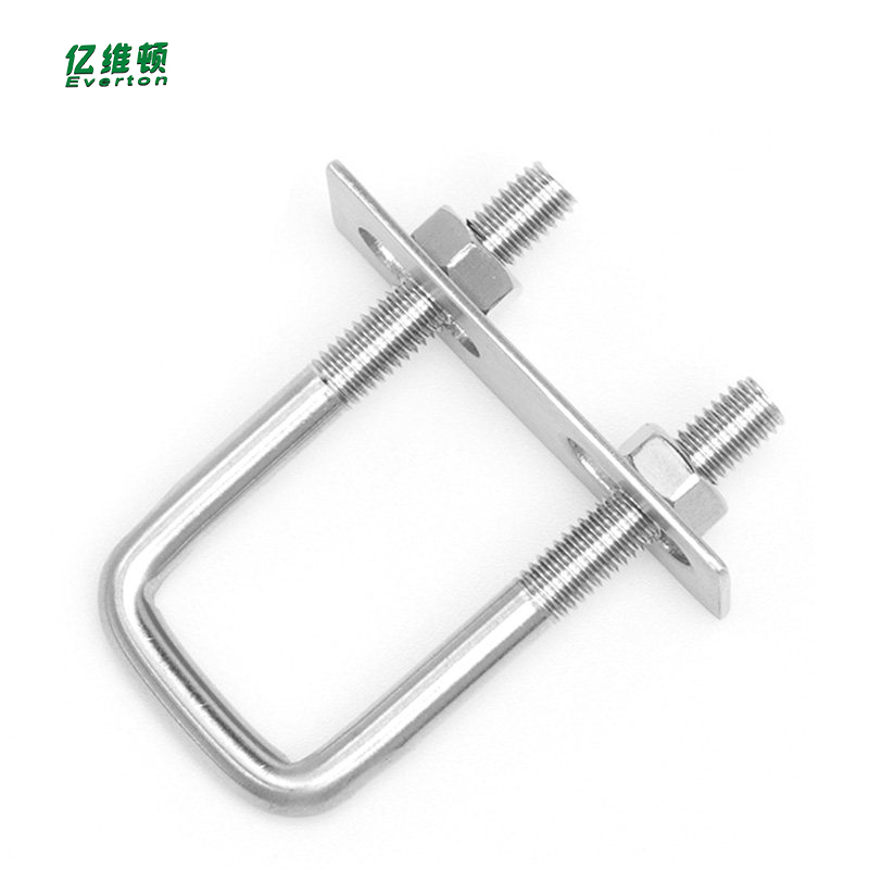 亿维顿 不锈钢直角U型卡 M8*50*100/个高清大图