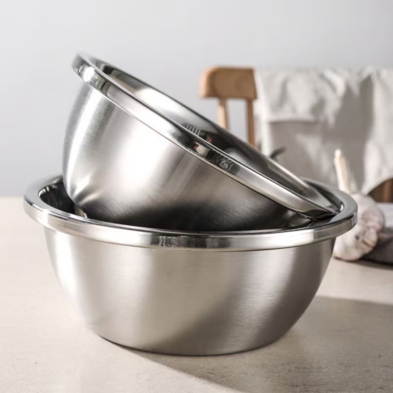 山水本色 特厚304不锈钢盆料理缸 32cm 个高清大图