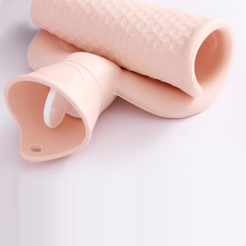 壹志注水热水袋加厚保暖手宝 PVC暖手袋大号家用女性热敷肚子汤婆子灌水冲水充水网红传统被窝奶奶用送长辈温水带粉色高清大图