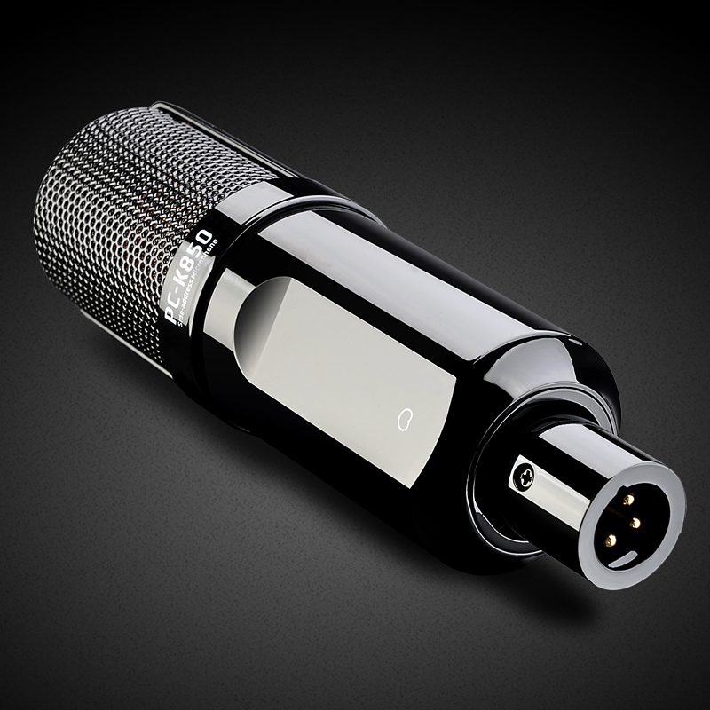 得胜(TAKSTAR)PC-K850电容麦克风 电脑K歌录播 主播直播录音喊麦 人声主播推荐电容话筒黑