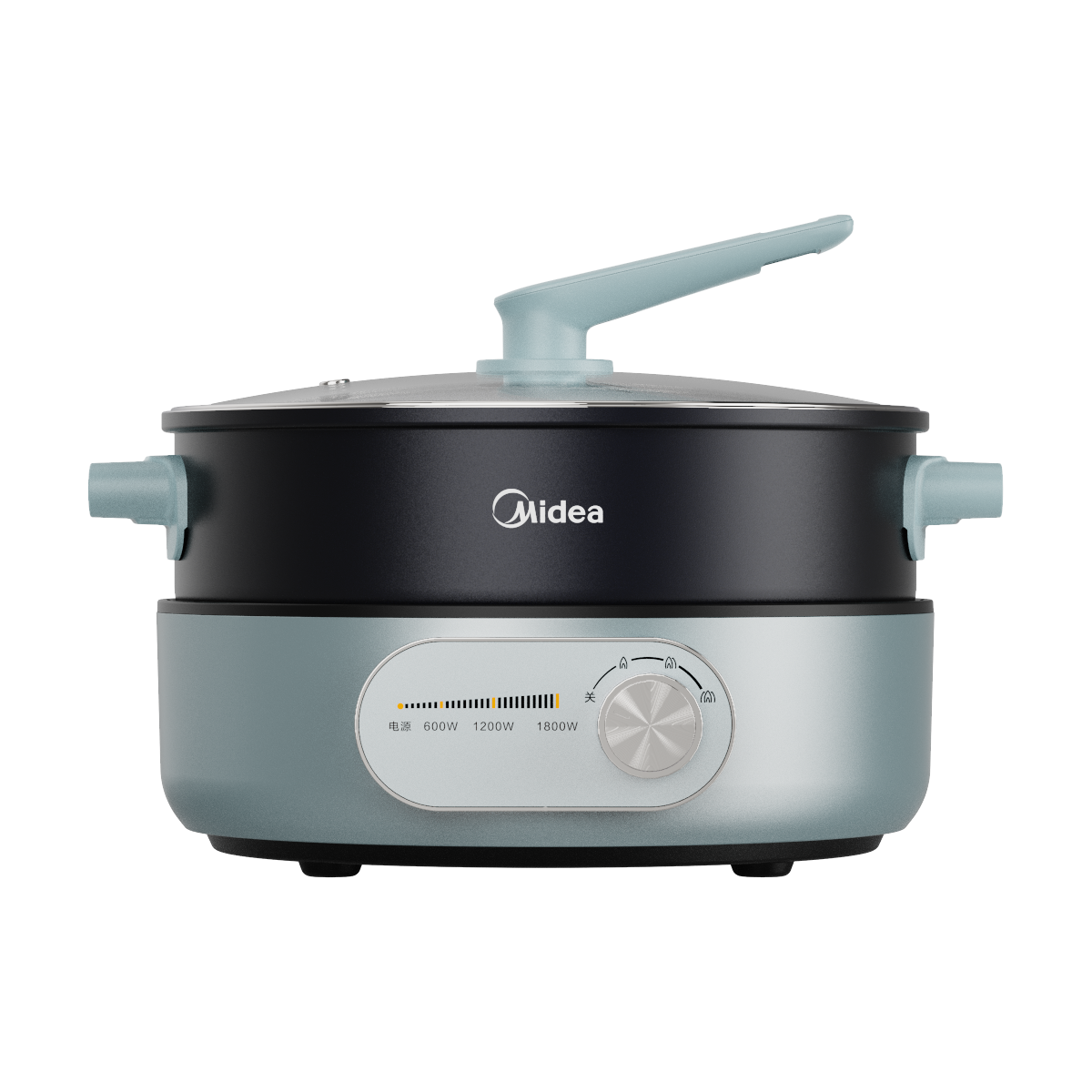 美的(Midea)电火锅家用多功能电热锅多用途锅炖煮涮煎炒电蒸锅分体鸳鸯锅多用锅 MC-DHE2851