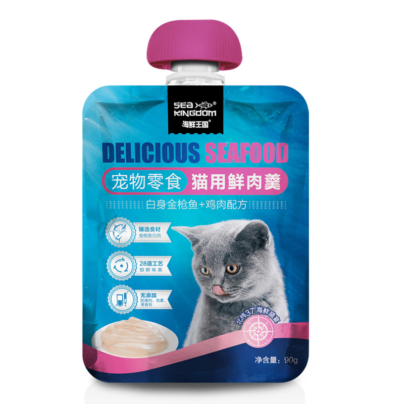 Sea Kingdom 猫用金枪鱼+鸡肉鲜肉羹90g
