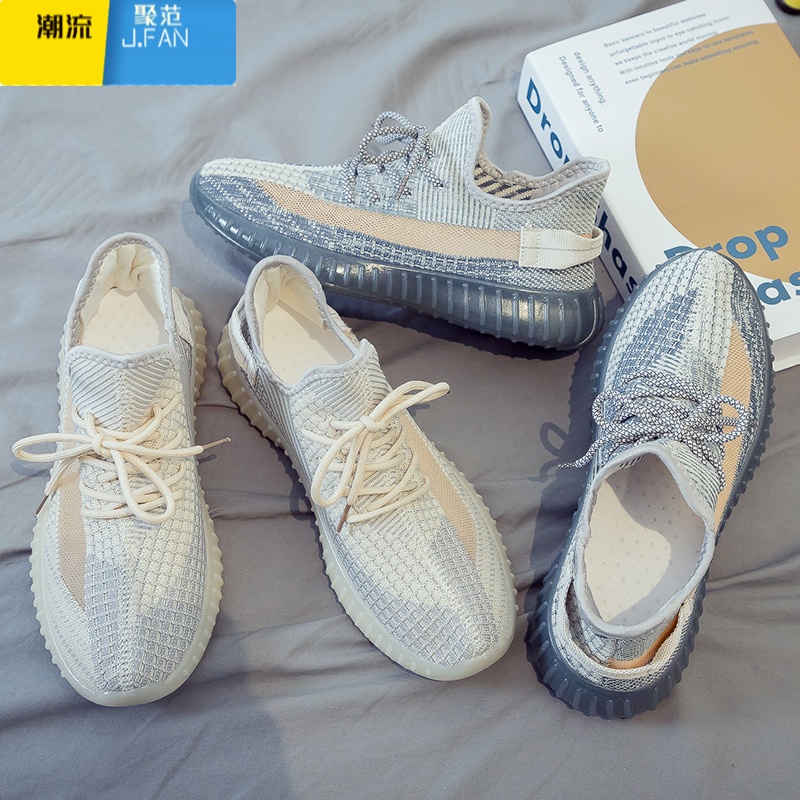 聚范2024夏季新款男款网面网鞋帆布潮鞋百搭休闲潮流男鞋运动板鞋布鞋高清大图