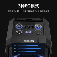 飞利浦(philips)SD617 广场舞音响蓝牙拉杆音箱家用卡拉ok派对K歌户外大功率低音炮可录音扩音器