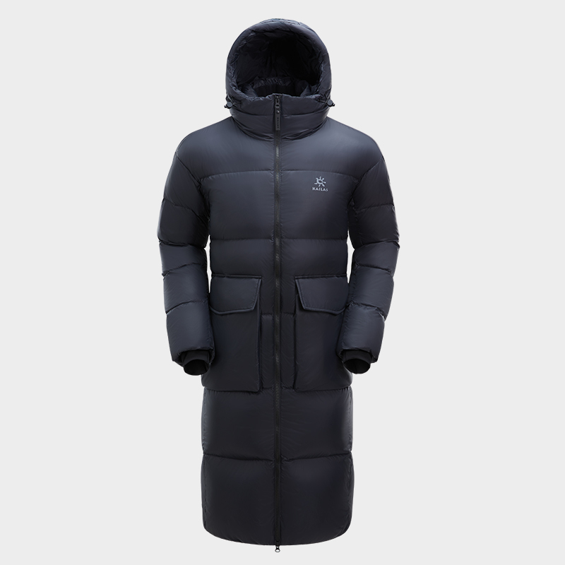 凯乐石800蓬长款羽绒服男女冬季户外防风加厚保暖鹅绒服滑雪外套