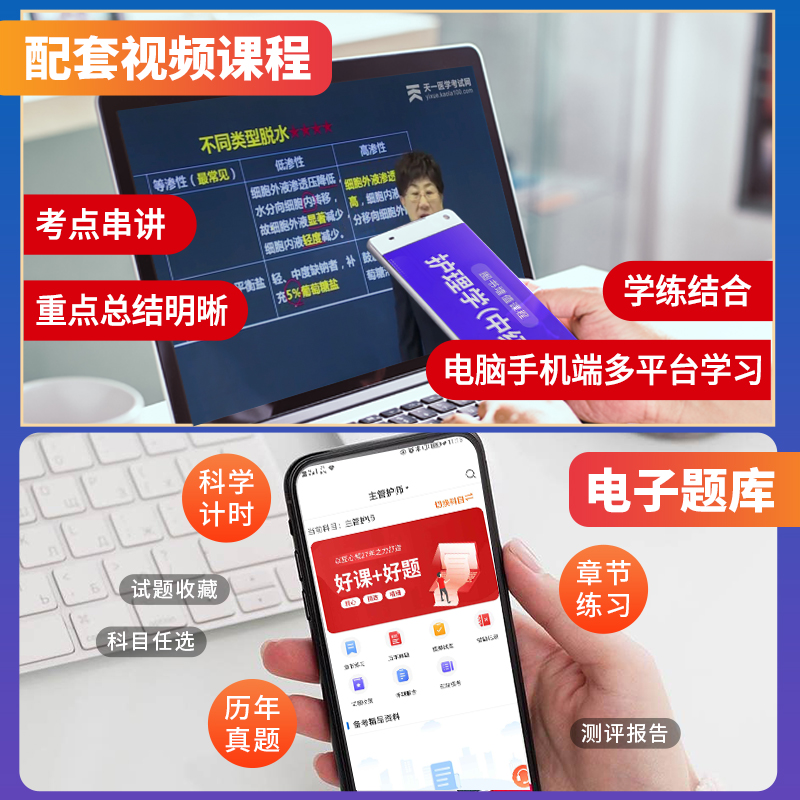 [友一个正版]人卫版主管护师中级2022年护理学教材考试指导历年真题模拟试卷全套练习题集题库可搭轻松过冲刺跑人民卫生出高清大图