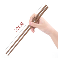 唐宗筷 鸡翅木30cm 10双装加长火锅筷子 原木色木质火锅筷子 煎炸筷子 家用饭店用 C3001