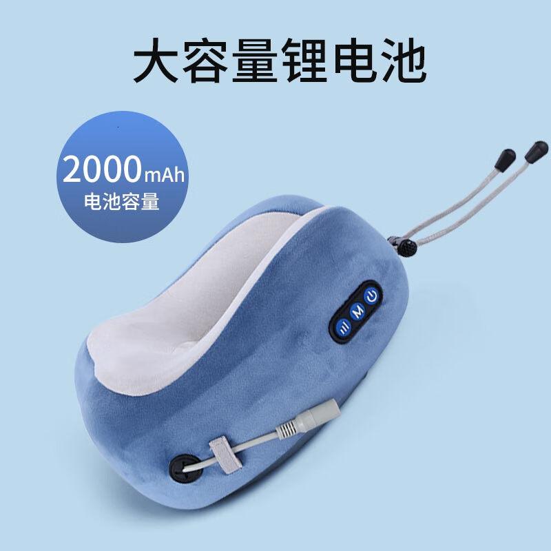 美仕达(Misida)按摩仪3D仿人揉捏亲肤莱卡面料新款智能语音[蔚海蓝]MS-8108高清大图