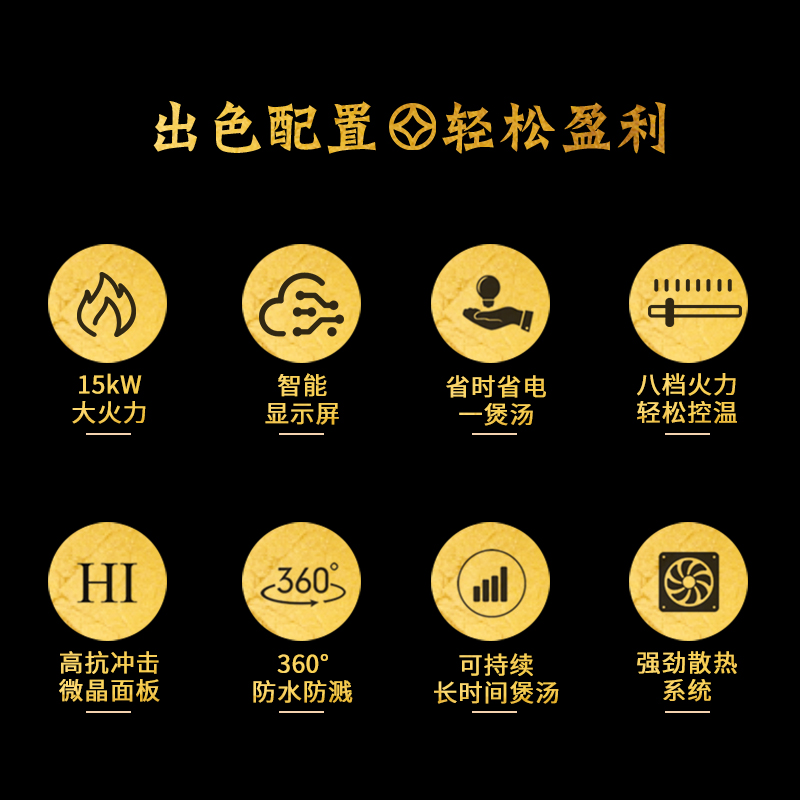 圣托(Shentop)双头电矮汤炉15KW*2 学校食堂煲粥炉 双头电磁煲汤炉 DCC02高清大图