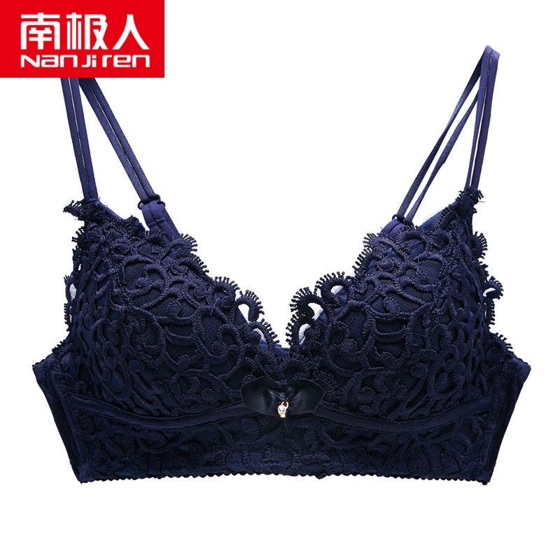 南极人内衣女无钢圈聚拢整型胸罩侧收美背性感调整型文胸收副乳图片