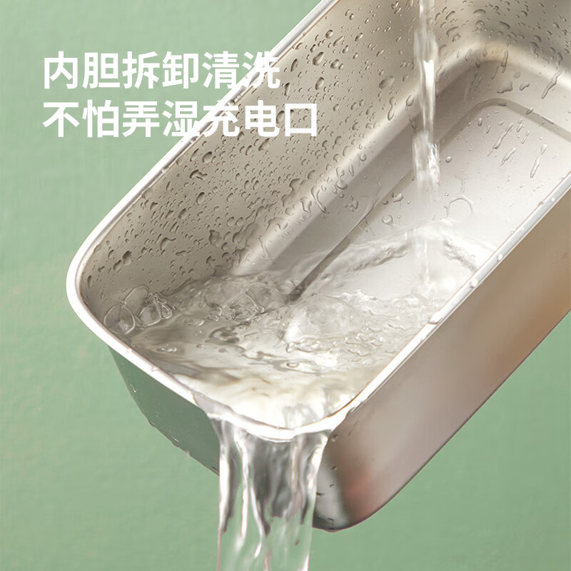 生活元素电热饭盒1L免注水加热大容量双重密封防刮耐磨F79高清大图