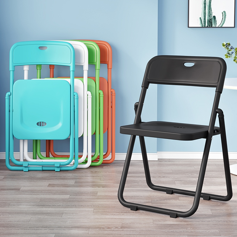 简易折叠椅子家用靠背椅办公椅会议椅培训椅闪电客户外塑料椅成人高