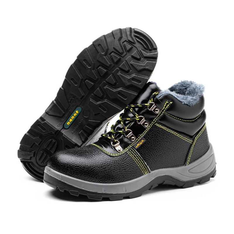 加绒钢包头防砸防刺穿冬季保暖防滑防静电鞋劳保鞋