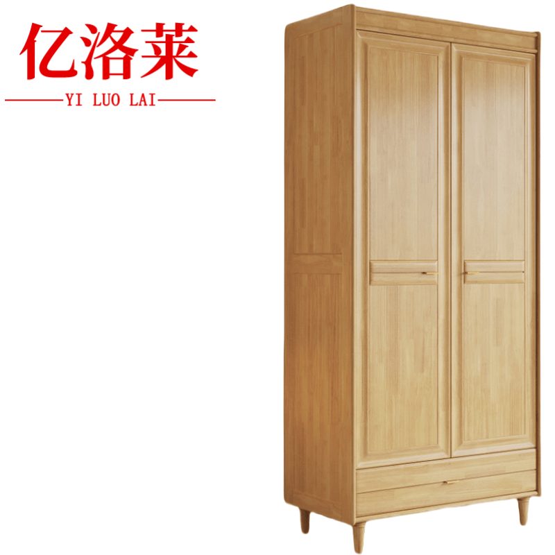 亿洛莱 两门衣柜 815*610*2100mm 组高清大图