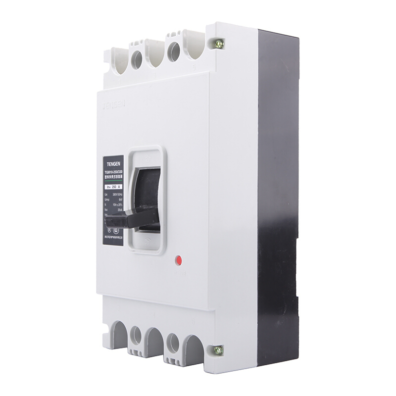 天正电气 TGM10-250 20KA 热磁式 250A 3P 手动 固定式 380V 01040080197塑壳断路器