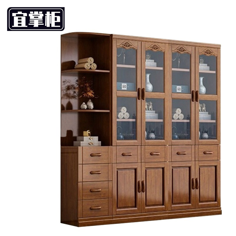 宜掌柜 书柜 四门+边柜 套